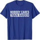 Athletic Sports & Gym Training Co. Nobody Cares Train Harder Motivational Gym Athlete Black Small T-Shirt - T-Shirt | Royal