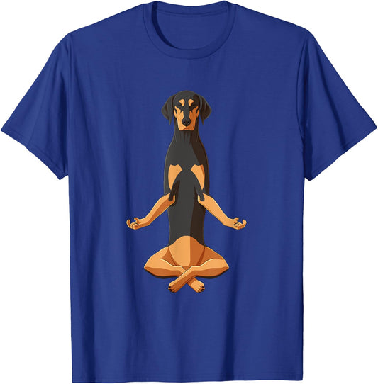 Funny Yoga Dog Transylvanian Hound T-Shirt - T-Shirt | Royal