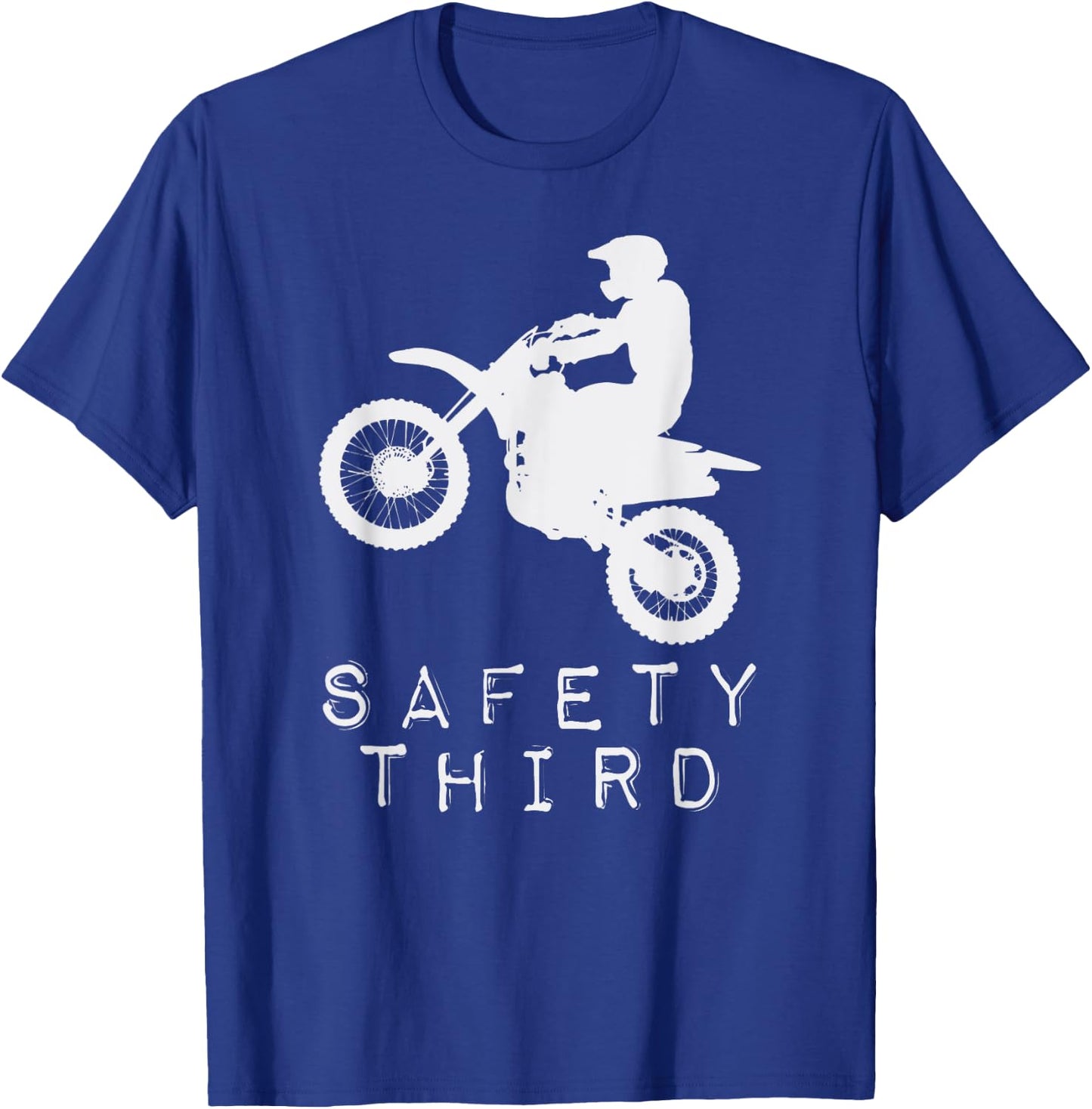 Safety Third T Shirt 3rd Motorcycle Motorbike T-Shirt - T-Shirt | Royal