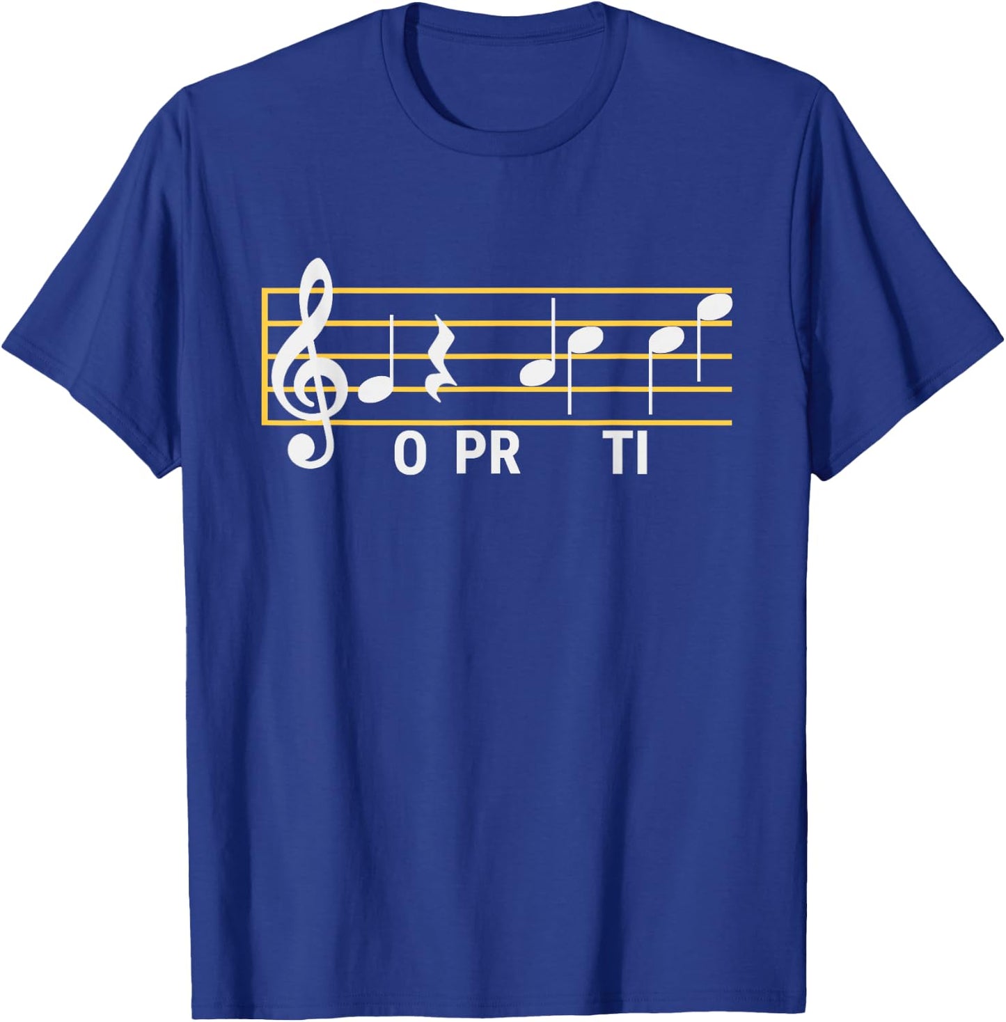 Go Practice Funny Music Theory Class Jokes Composer Score T-Shirt - T-Shirt | Royal
