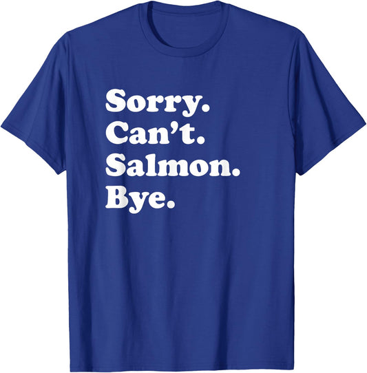 Funny Salmon Fishing Gift Women Boys or Girls T-Shirt - T-Shirt | Royal