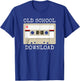 Retro Music Tape Cassette Original Old School Download T-Shirt - T-Shirt | Royal