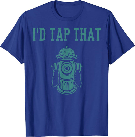 Funny Firefighter Novelty Gift Men Women Volunteer Firemen T-Shirt - T-Shirt | Royal