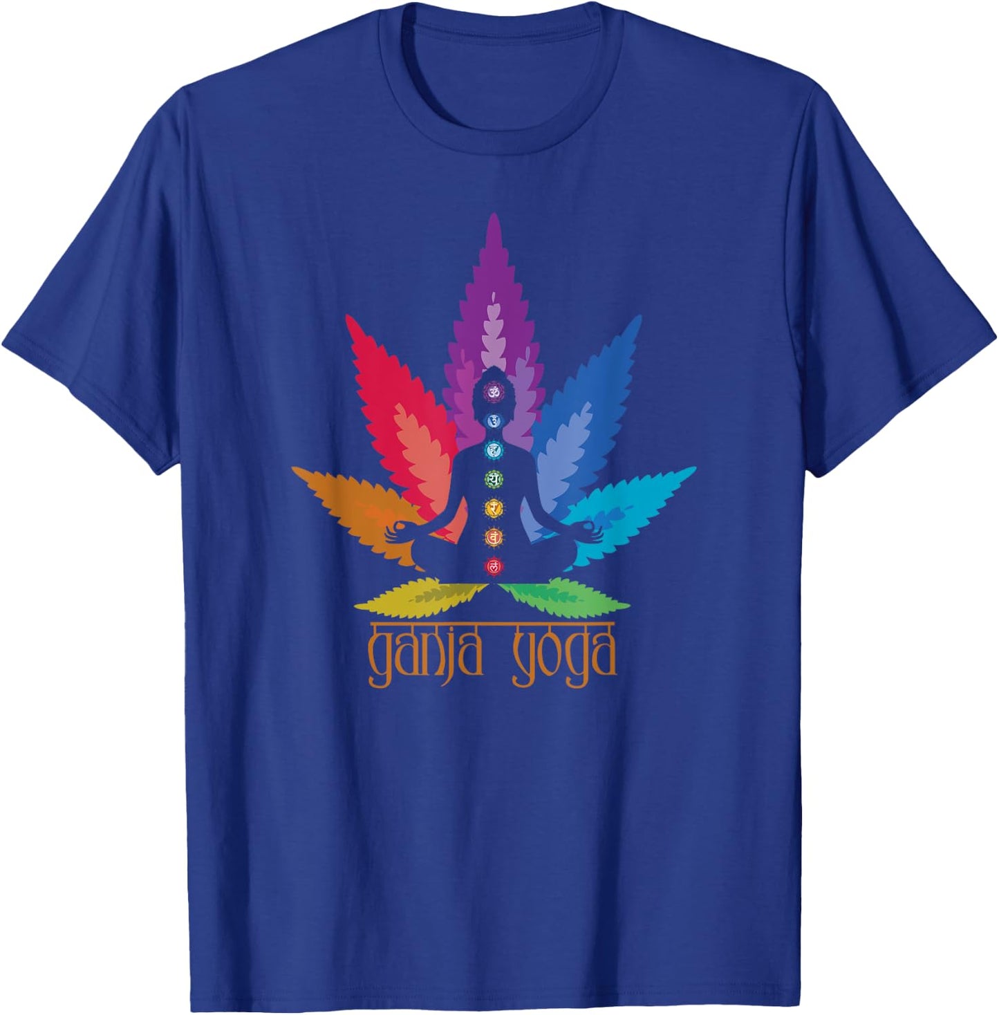 Seven Chakras Ganja Yoga T-Shirt - T-Shirt | Royal