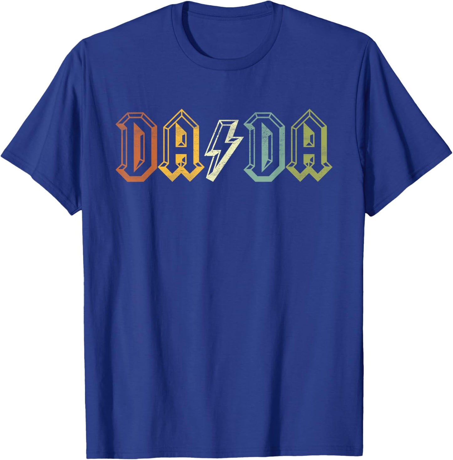 Rock Dada Retro Father's Day For New Dad - Dada T-Shirt - T-Shirt | Royal