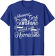 Mississippi Girls are Sunshine Mixed With A Little Hurricane T-Shirt - T-Shirt | Royal
