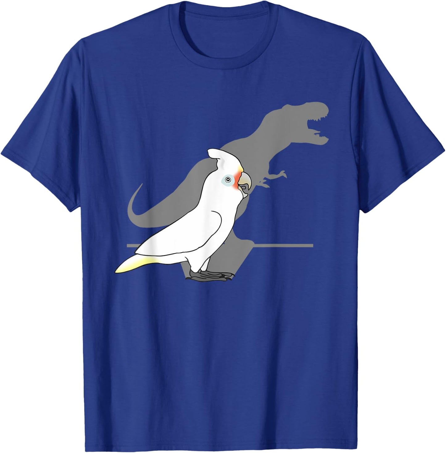 Goffin's Cockatoo T-rex shadow, Birb memes Dinosaur Parrot T-Shirt - T-Shirt | Royal