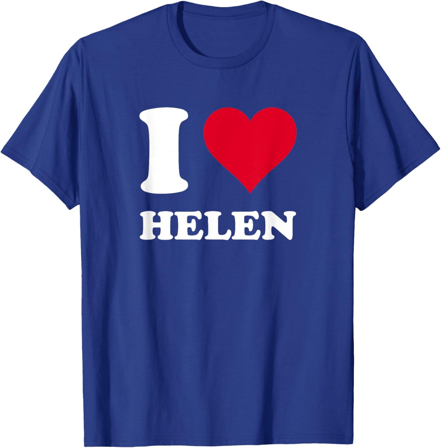 Red Heart I Love Helen T-Shirt - T-Shirt | Royal