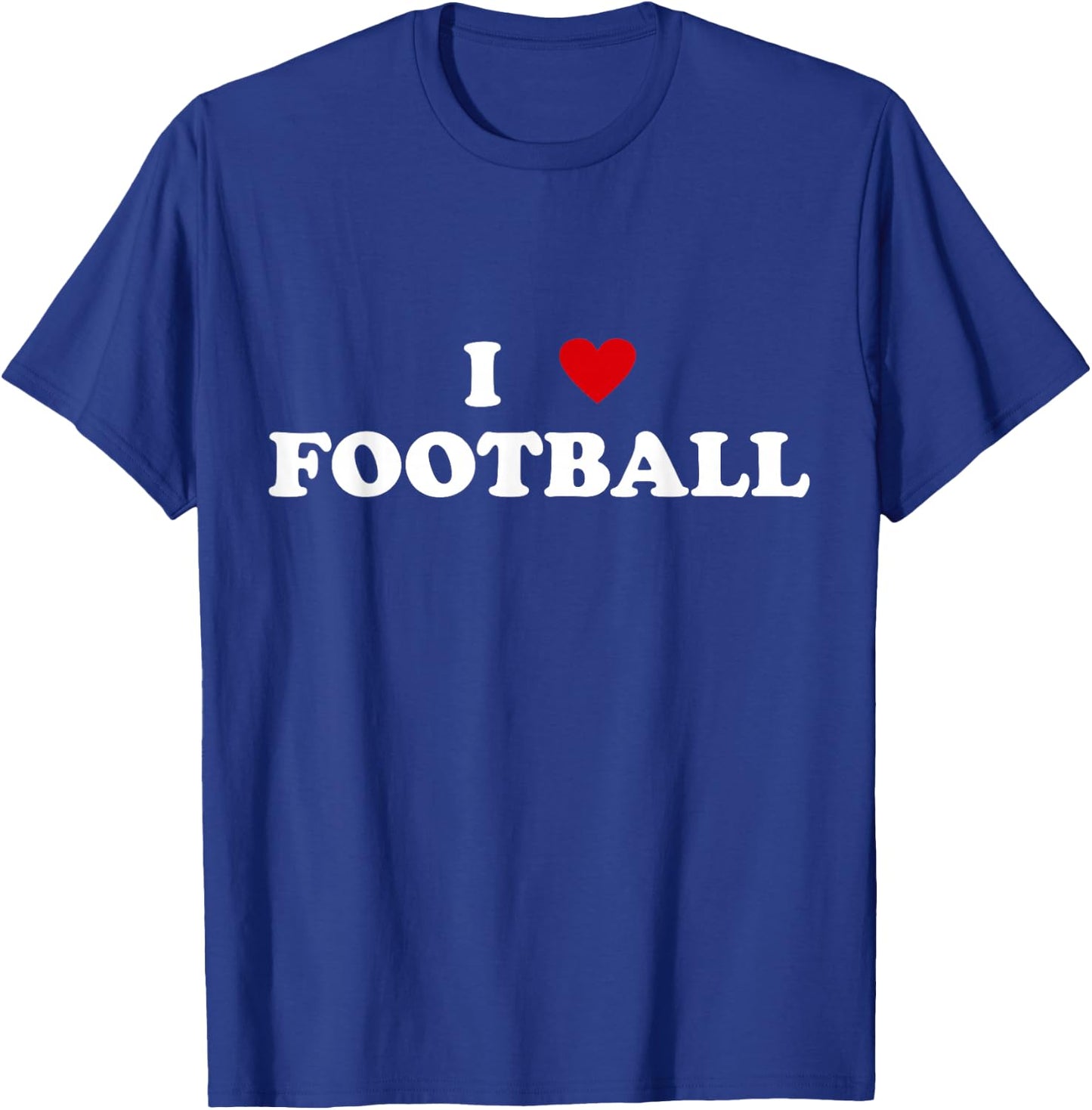 I Heart Football player Fan - I Love Football T-Shirt - T-Shirt | Royal