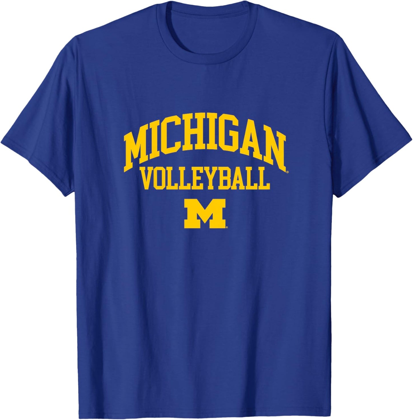 Kids University of Michigan Wolverines U of M Volleyball T-Shirt - T-Shirt | Royal