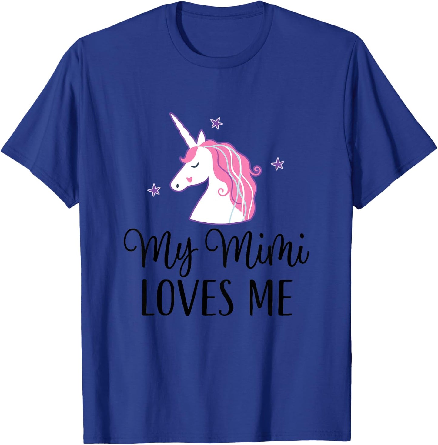 My Mimi Loves Me Girl Unicorn Granddaughter T-Shirt - T-Shirt | Royal