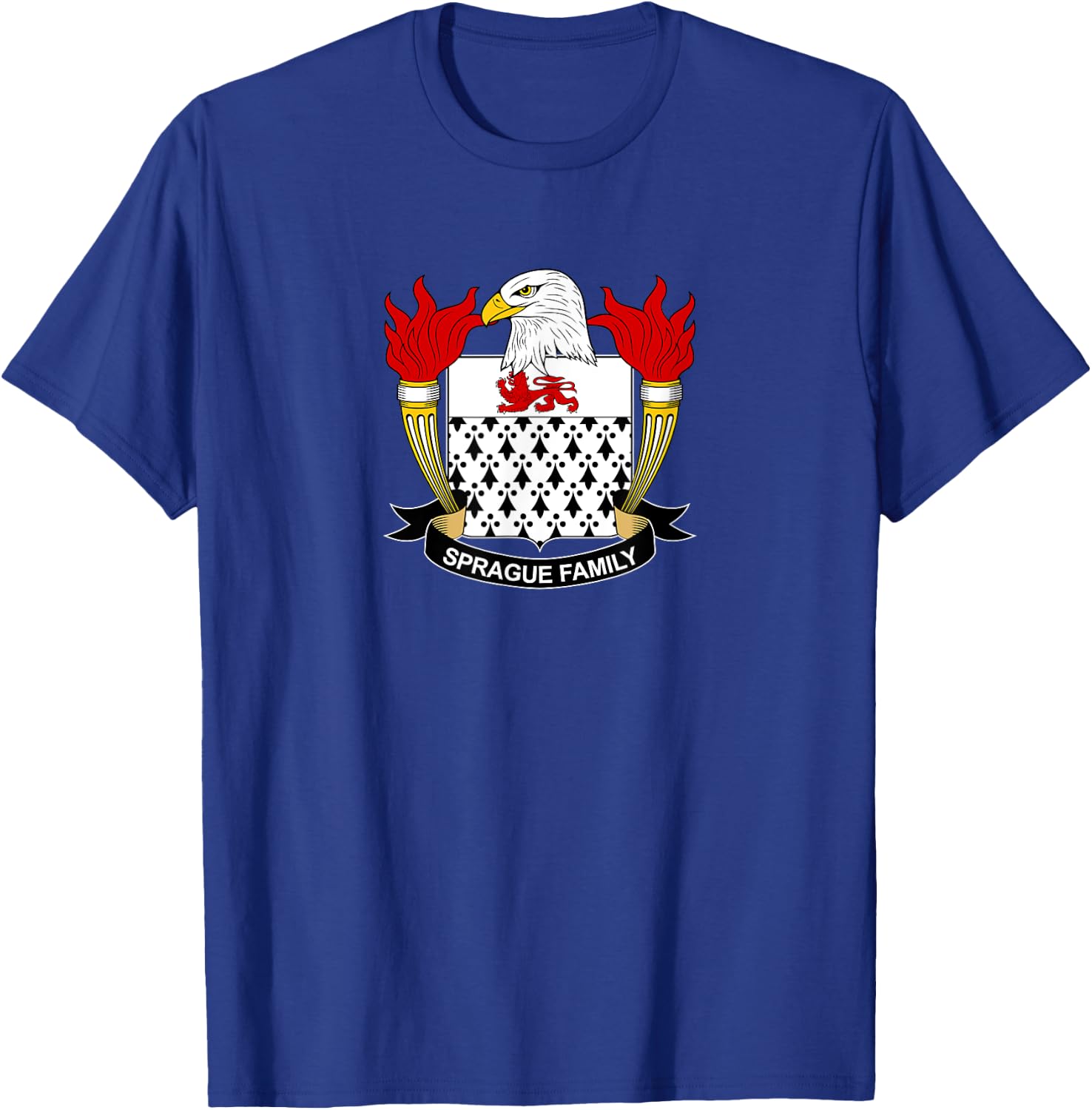 Sprague Coat of Arms - Family Crest T-Shirt - T-Shirt | Royal