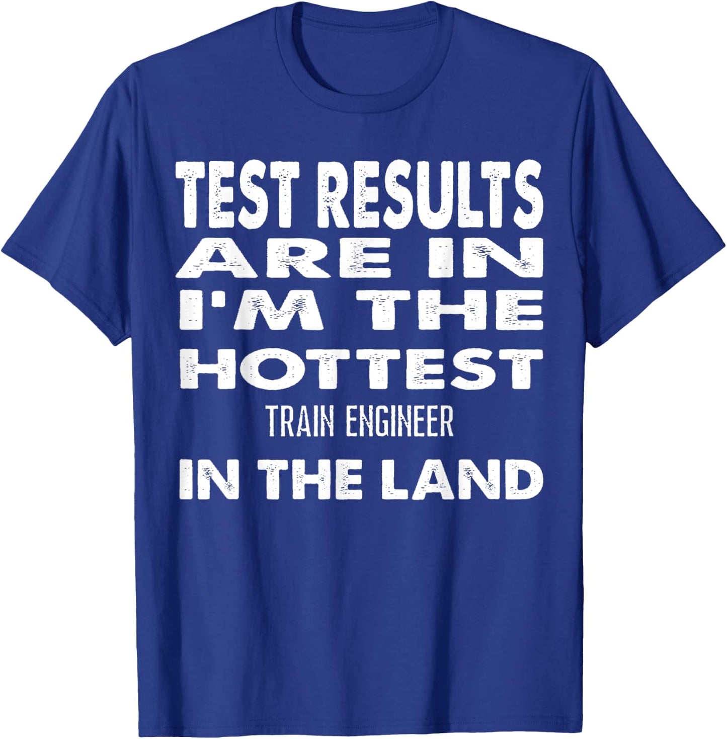The Hottest Train Engineer In the Land Funny Gift T-Shirt - T-Shirt | Royal