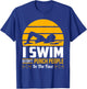 Funny Swimming Gift Swimmer Swim Team So I Don't Punch T-Shirt - T-Shirt | Royal