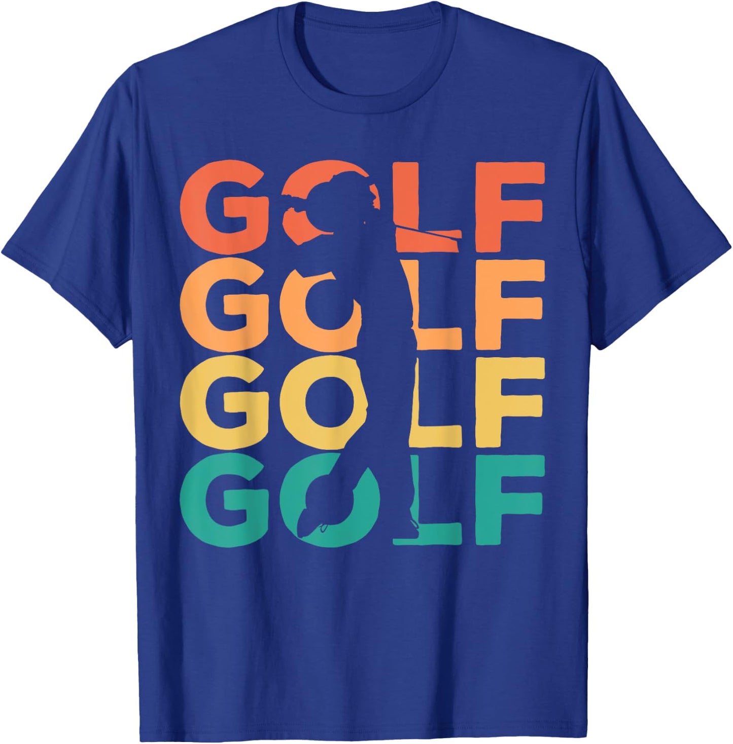Retro Vintage Golfing Gift Golfers T-Shirt - T-Shirt | Royal