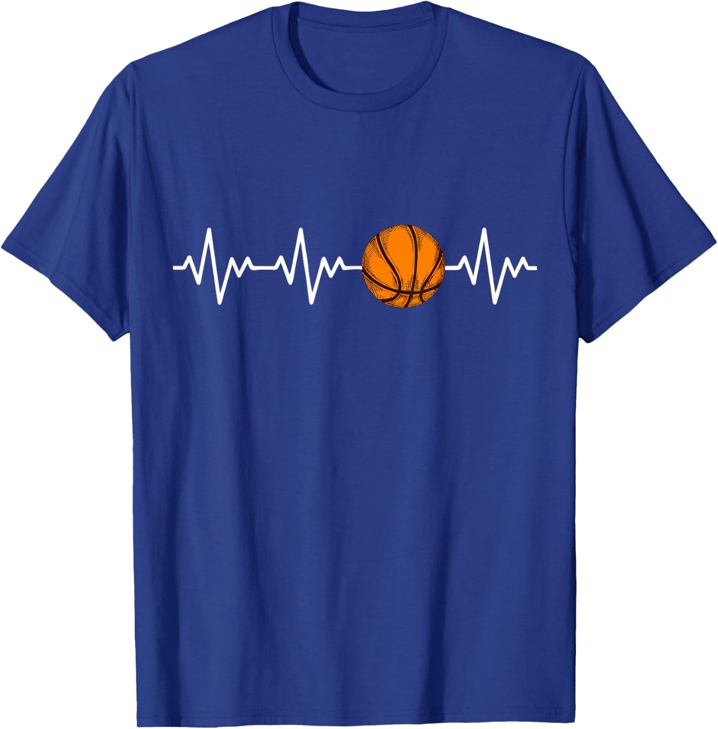 Heartbeat Basketball T-Shirt - T-Shirt | Royal