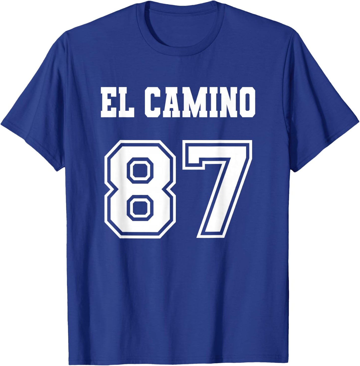 Jersey Style El Camino 87 1987 T-Shirt - T-Shirt | Royal