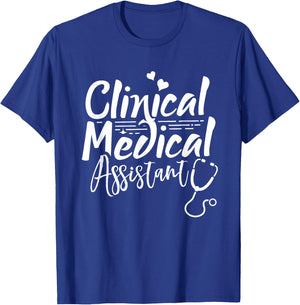 Clinical Medical Assistant Healthcare Technical Nurse T-Shirt - T-Shirt | Royal