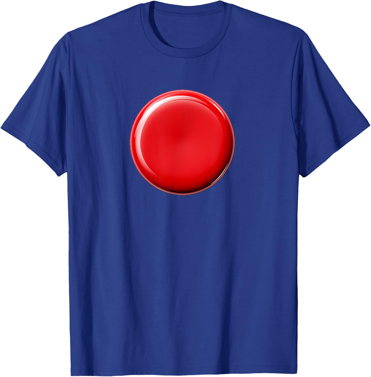 Novelty Red Button T-Shirt - T-Shirt | Royal