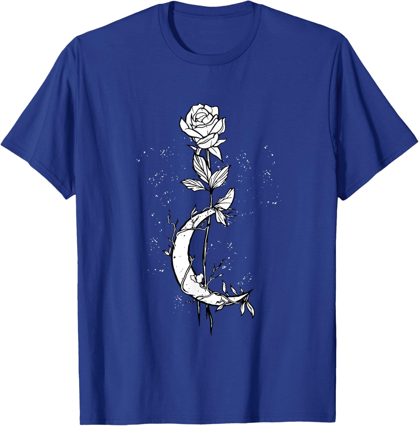 Occult Moon Rose Gothic Moon Rose Witchcraft Esoteric Goth T-Shirt - T-Shirt | Royal