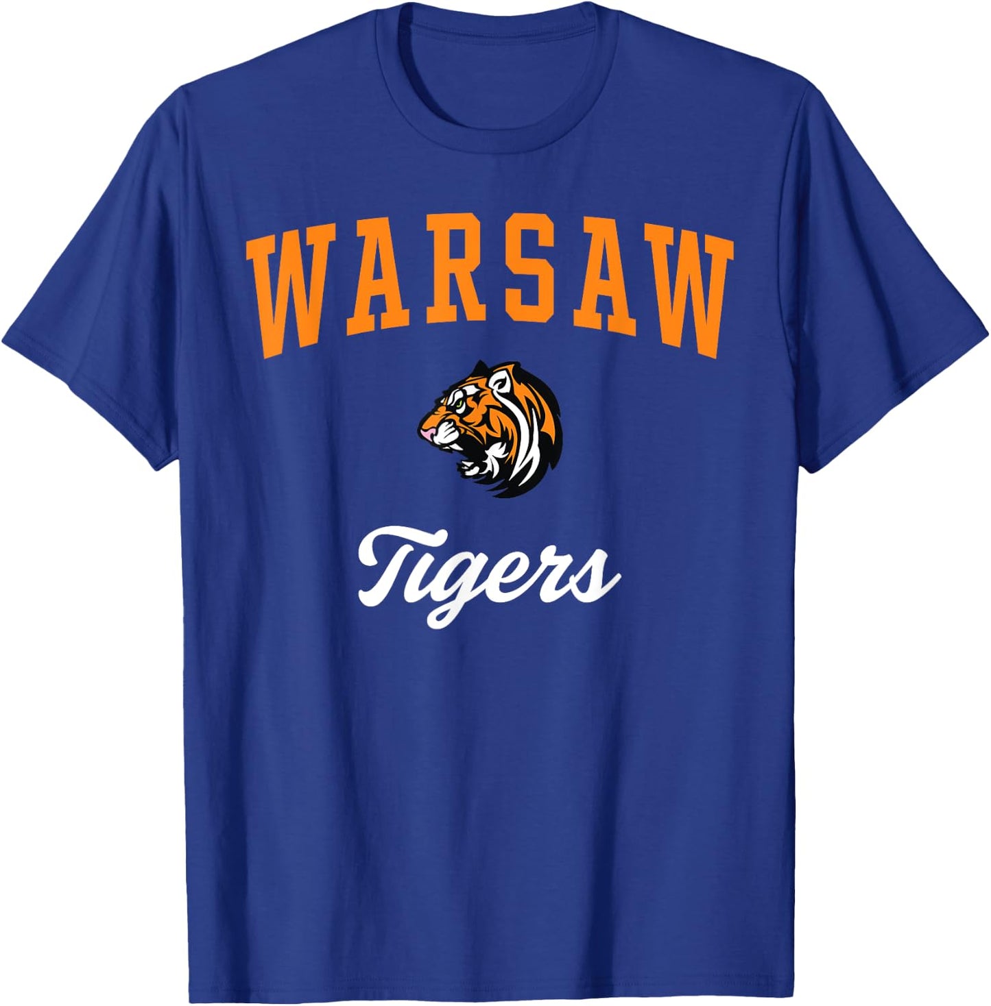 Warsaw High School Tigers T-Shirt - T-Shirt | Royal