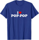 I Love Pop-Pop For Boy Girl Toddler Children Youth T-Shirt - T-Shirt | Royal