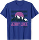 Jenny Lake Wyoming Vintage Mountains Hiking Camp Retro T-Shirt - T-Shirt | Royal