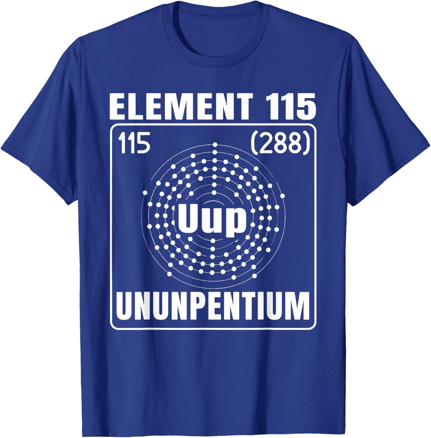 Element 115 Ununpentium UFO Abduction Extraterrestrial T-Shirt - T-Shirt | Royal