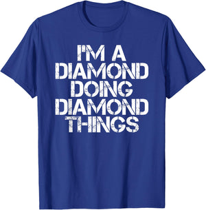 DIAMOND Funny Surname Family Tree Birthday Reunion Gift T-Shirt - T-Shirt | Royal