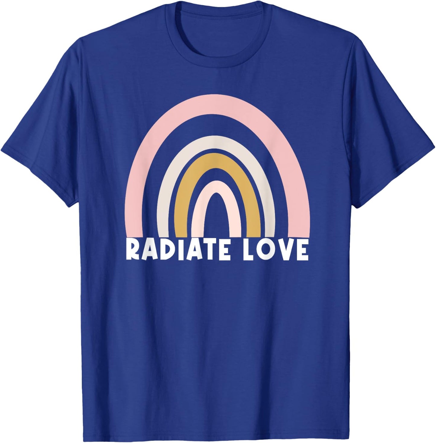 Inspirational Radiate Love Rainbow T-Shirt - T-Shirt | Royal