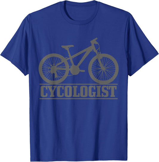 Cycologist Mountain Bike MTB Funny Mountain Biker Gift T-Shirt - T-Shirt | Royal