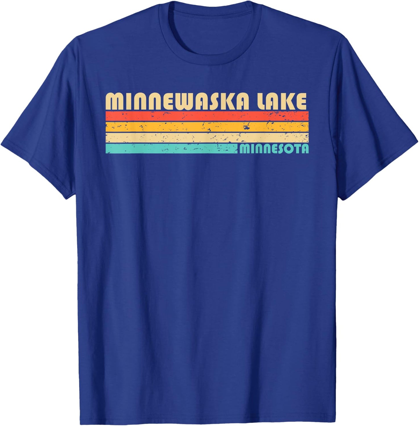 MINNEWASKA LAKE MINNESOTA Funny Fishing Camping Summer Women Kids T-Shirt - T-Shirt | Royal