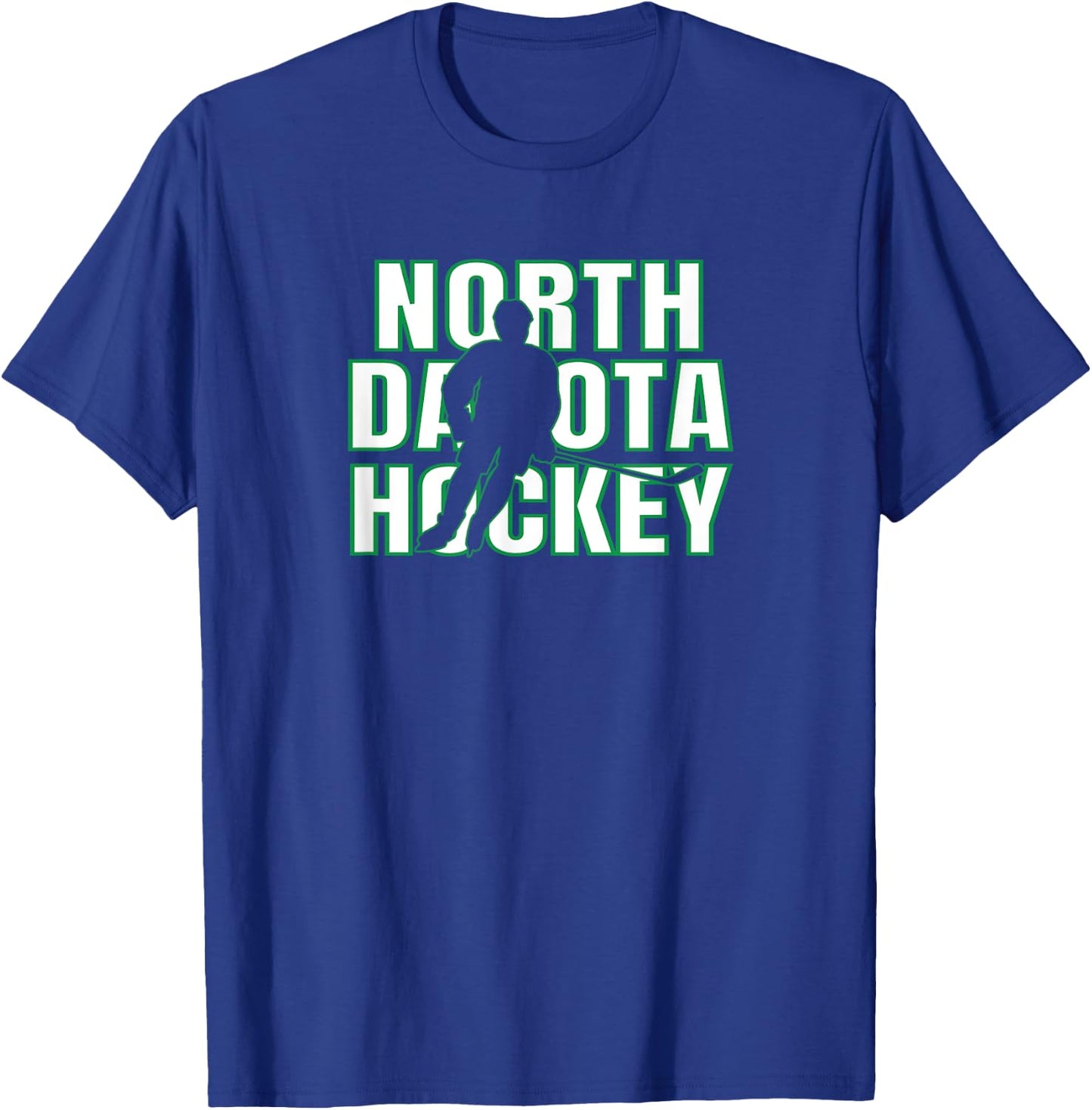 Team North Dakota Ice Hockey Player Forward Coach State Gift T-Shirt - T-Shirt | Royal