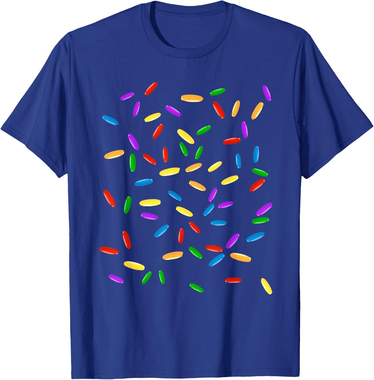 Cool Lazy Rainbow Sprinkles Ice Cream Halloween Costume Gift T-Shirt - T-Shirt | Royal