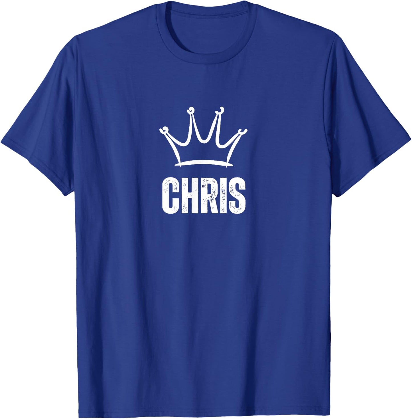 King Chris Crown - Custom First Name Birthday #1 Winner T-Shirt - T-Shirt | Royal