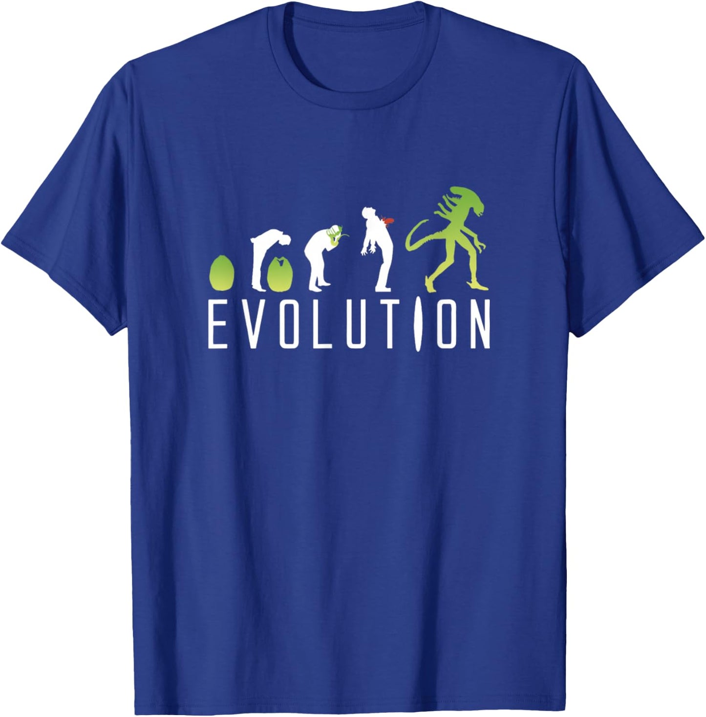 Evolution Of Man Alien T-Shirt - T-Shirt | Royal