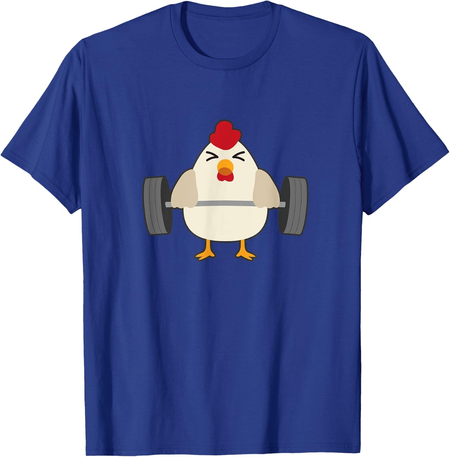 Chicken Power Deadlift - Funny Weightlifter T-Shirt - T-Shirt | Royal