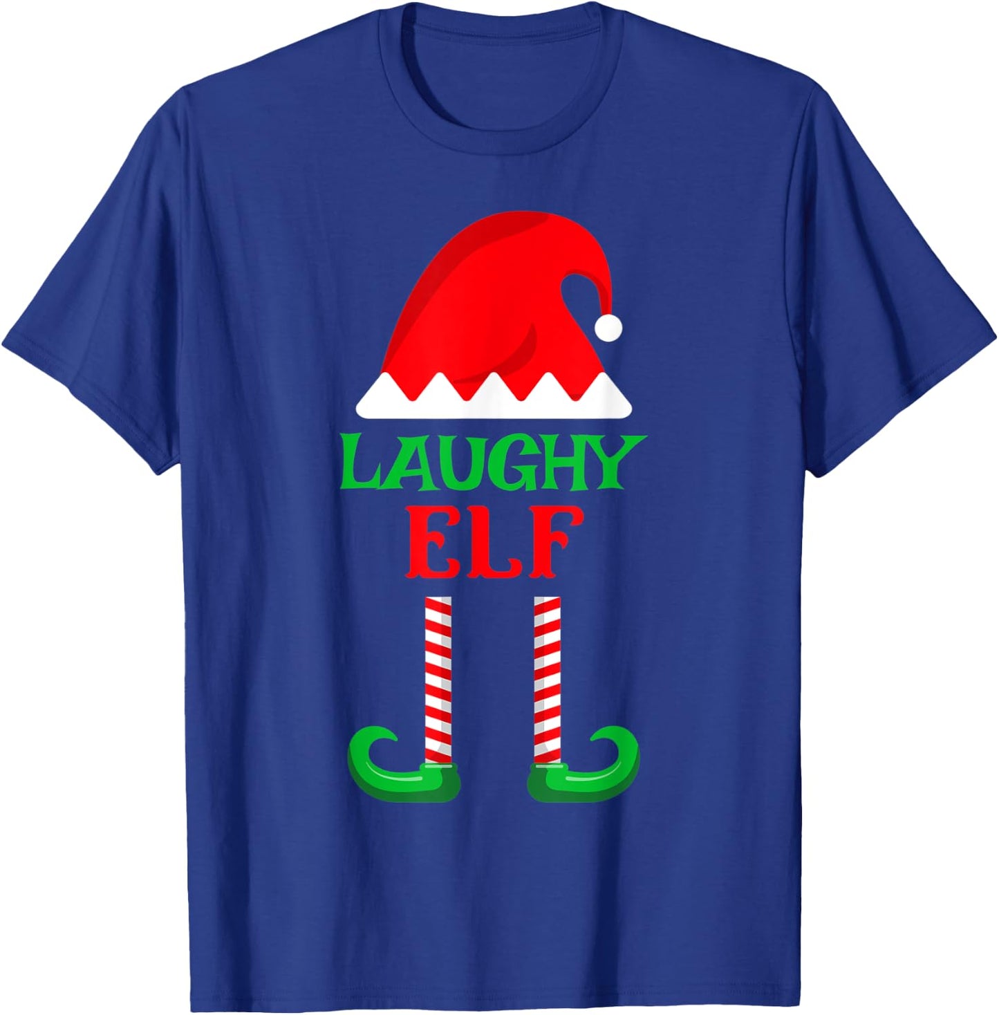 Laughy Elf | Christmas Holiday North Pole Santa's Helper T-Shirt - T-Shirt | Royal