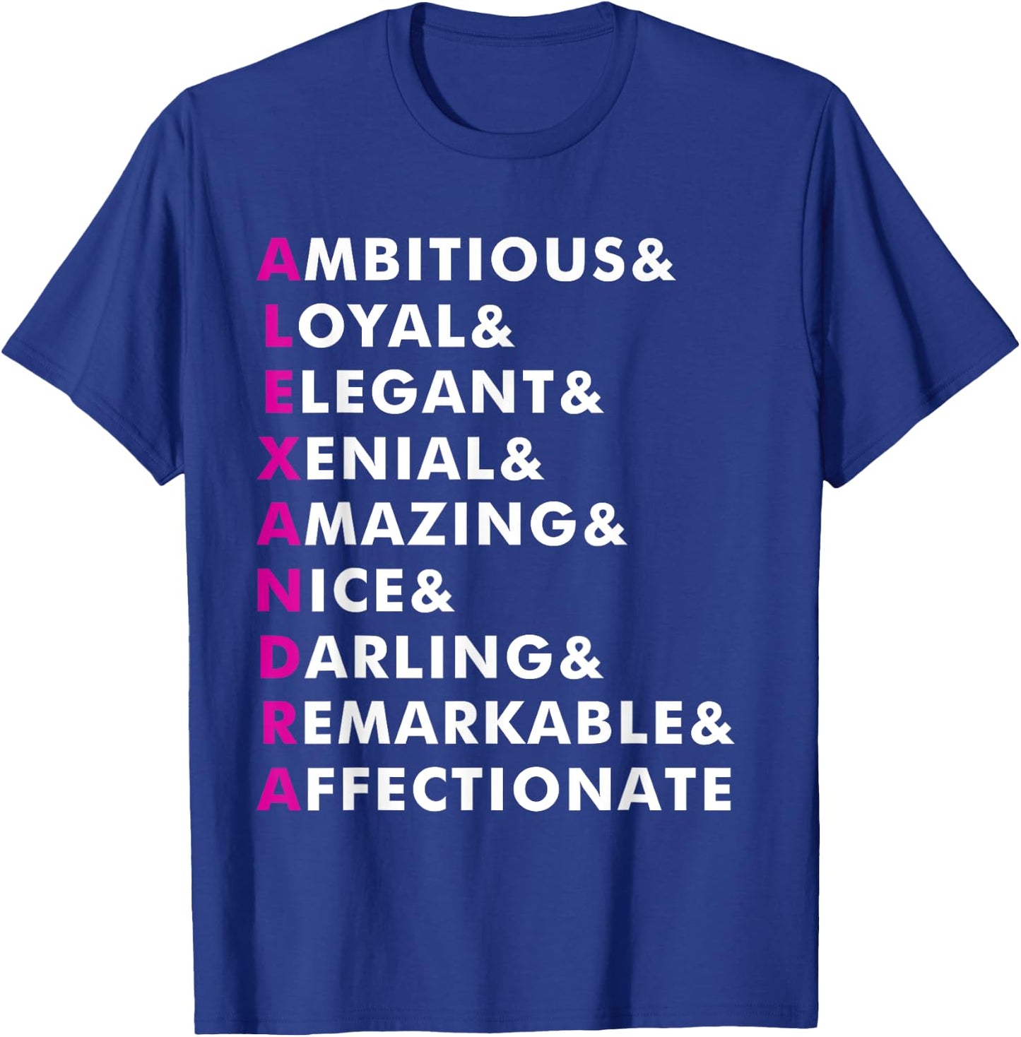 Alexandra Name Shirt Personalized Gift T-Shirt - T-Shirt | Royal