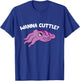 Wanna Cuttle Funy Cuttlefish T-Shirt - T-Shirt | Royal