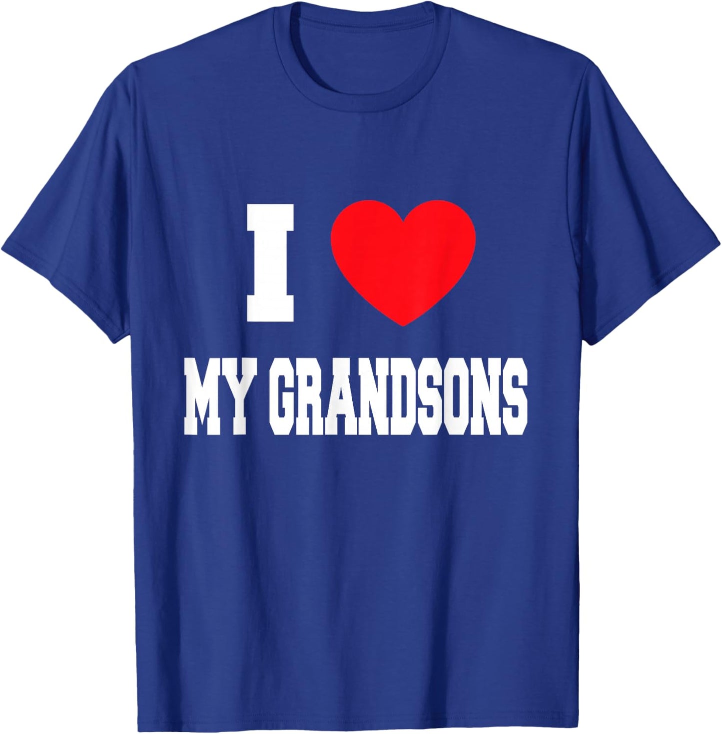 I Love my grandsons T-Shirt - T-Shirt | Royal
