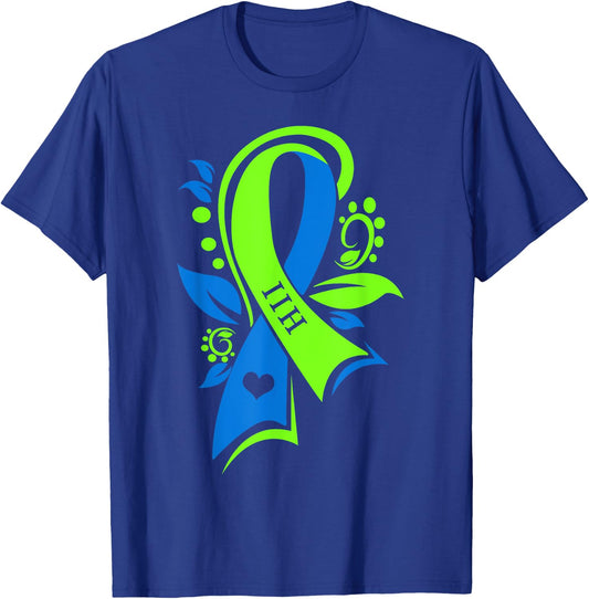 IIH Pseudotumor Cerebri Idiopathic Intracranial Hypertension T-Shirt - T-Shirt | Royal
