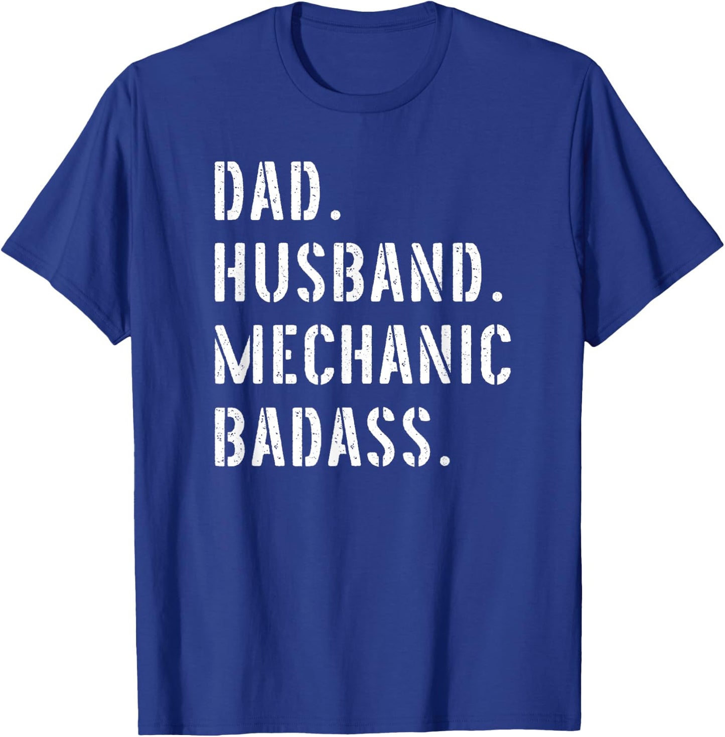 Car Mechanic Dad Gifts From Daughter Son Wife T-Shirt - T-Shirt | Royal