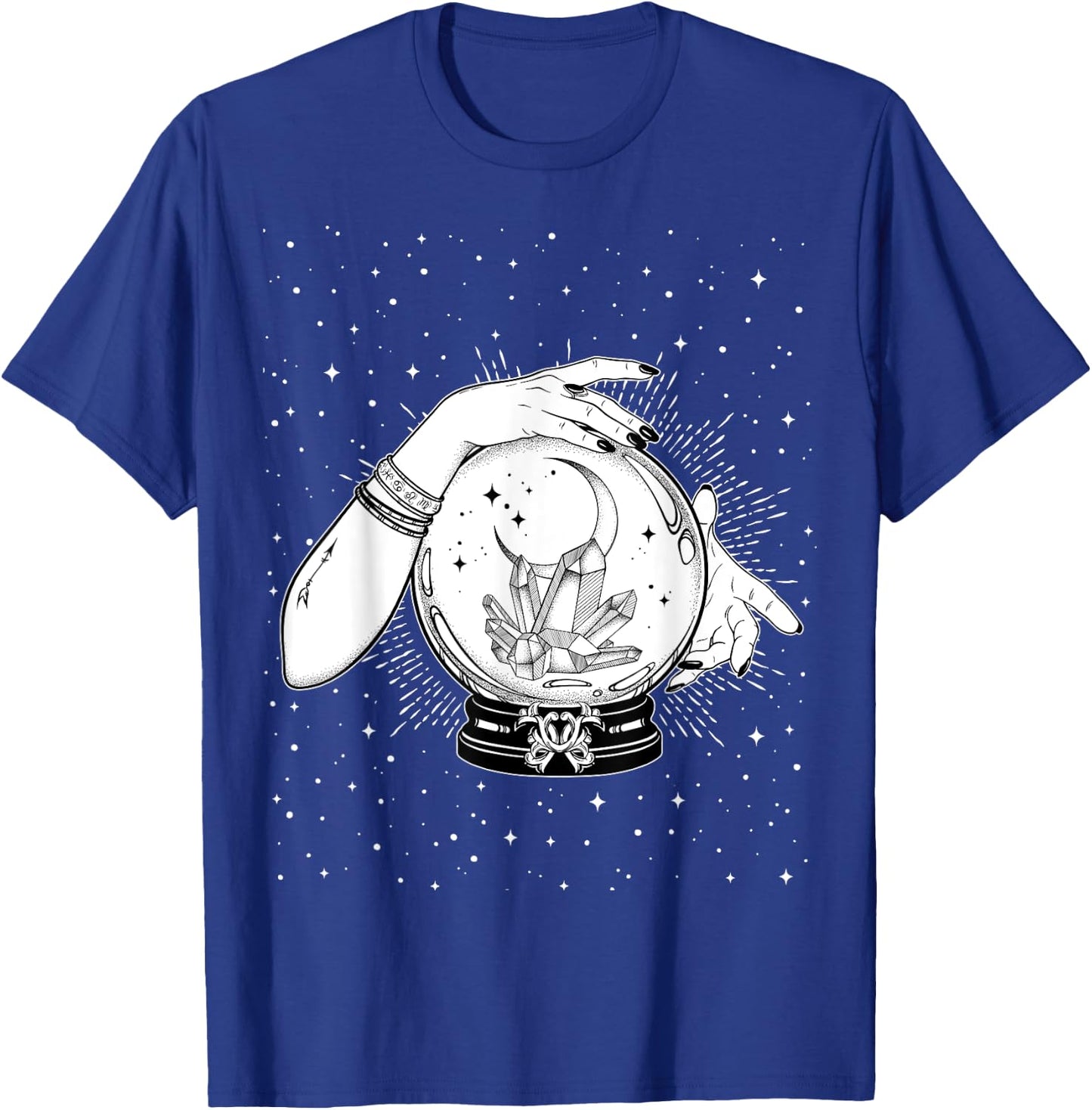 Vintage Witchy Mystic Fortune Teller Magical Crystal Ball T-Shirt - T-Shirt | Royal
