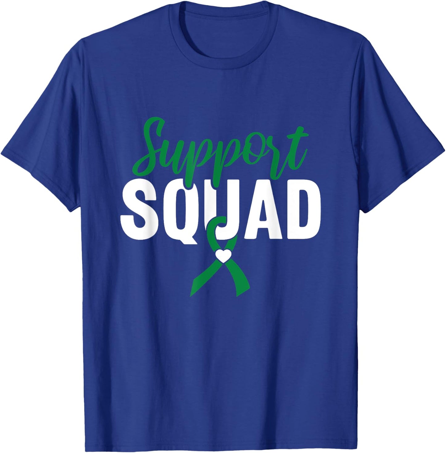Support Squad Green Ribbon Liver Cancer Awareness T-Shirt - T-Shirt | Royal