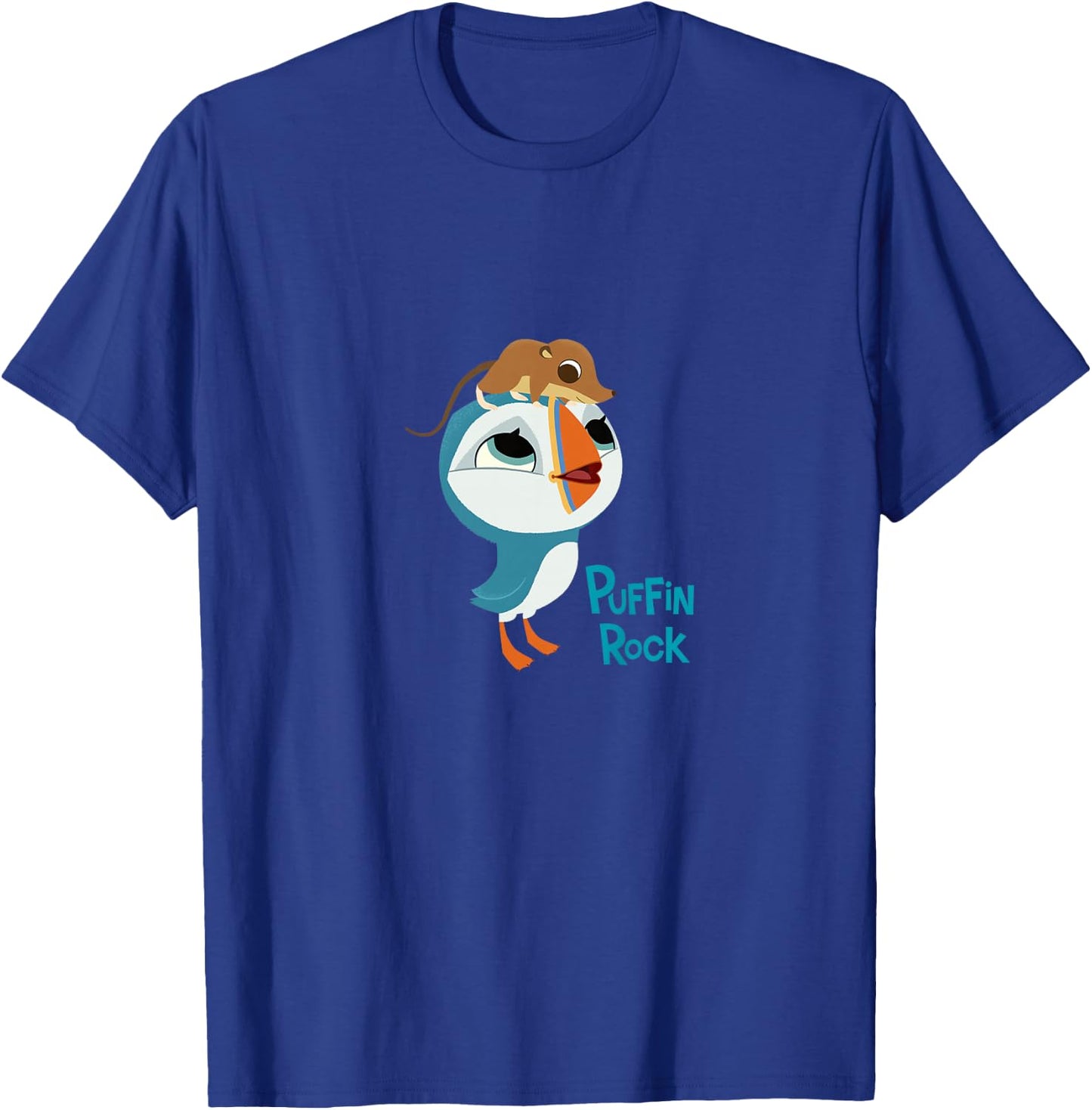 Puffin Rock - Official Merchandise - Oona & Mossy T-Shirt - T-Shirt | Royal
