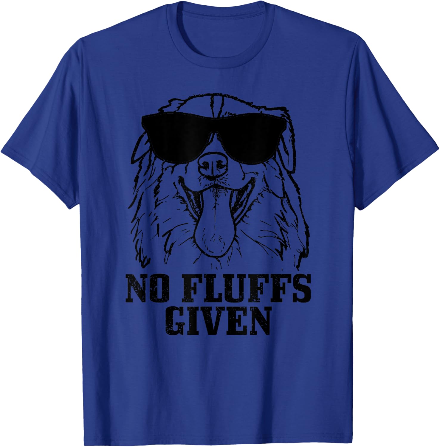 Australian Shepherd No Fluffs Given Funny Dog T-Shirt - T-Shirt | Royal
