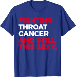 Throat Cancer Shirt | Throat Cancer Awareness Gift T-Shirt - T-Shirt | Royal