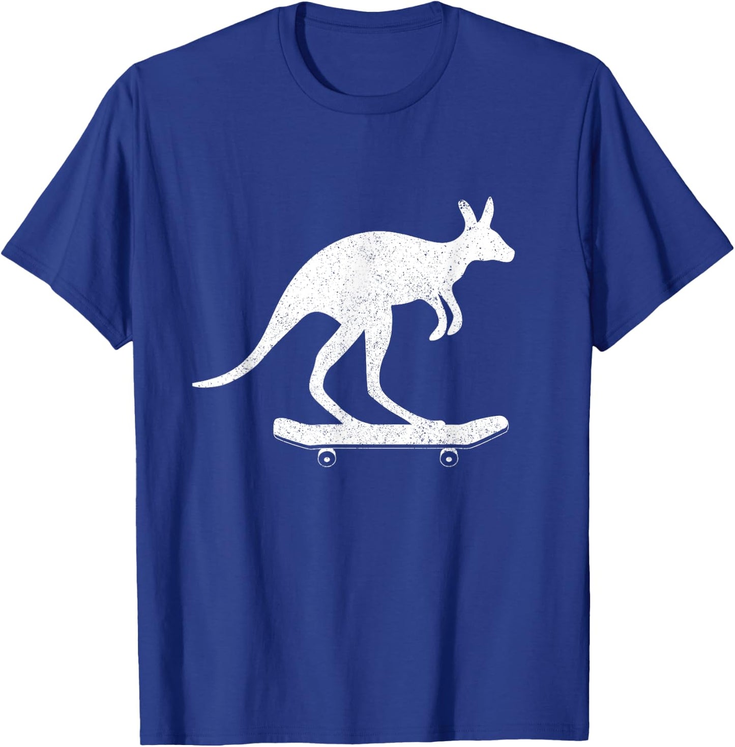 Cool Kangaroo rides Skateboard Fun Australia Travel Gift T-Shirt - T-Shirt | Royal