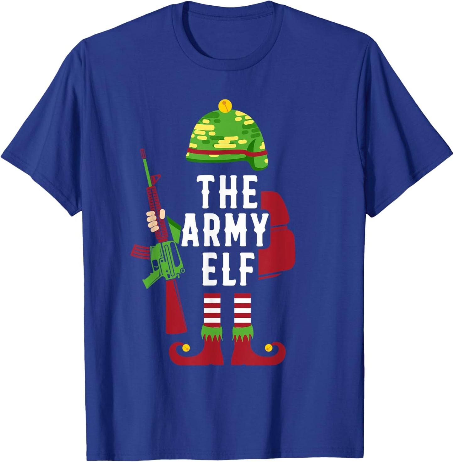 The Army Elf Funny Christmas Gifts for Soldiers T-Shirt - T-Shirt | Royal